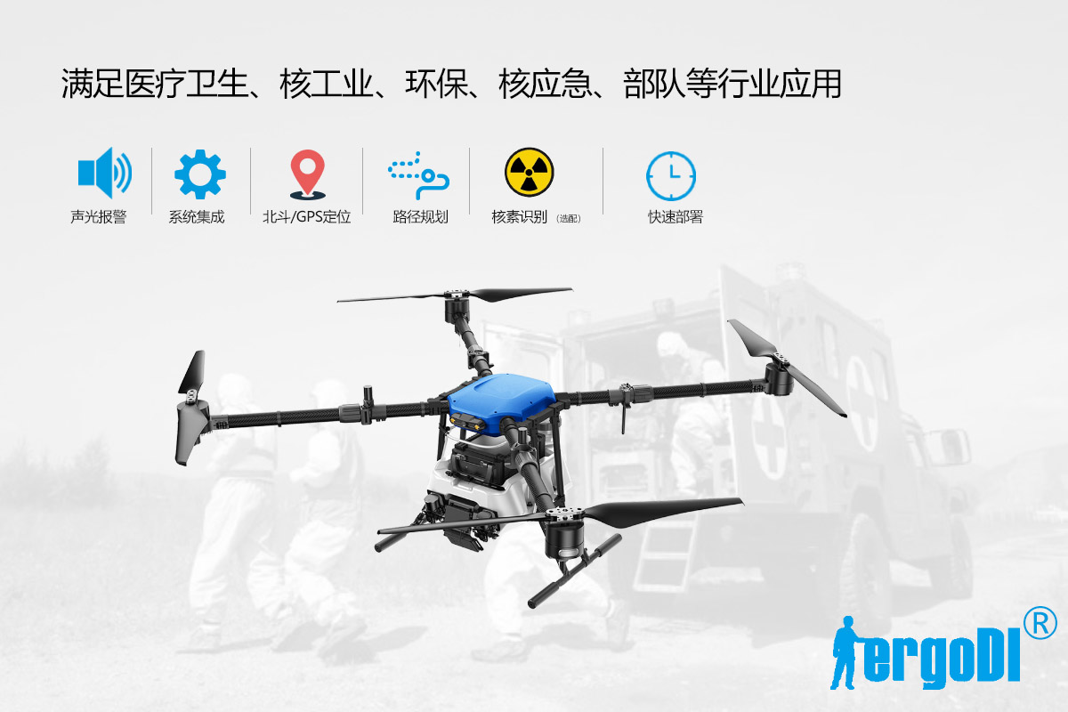 無人機低空放射性調查與核應急監測系統(RJ28-1)